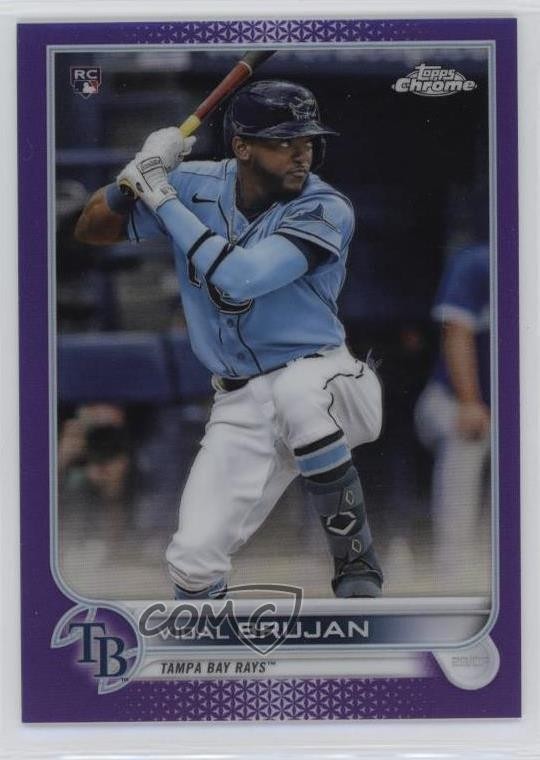 2022 Topps Chrome Purple Refractor 21/250 Vidal Brujan #134 0q3