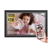 64GB 15.6" Frameo Digital Picture Frame WiFi, Large Electronic Photo Frames 1...