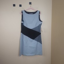 Vintage 9&CO Sleeveless A-line Mini Dress in Abstract Print Size 16