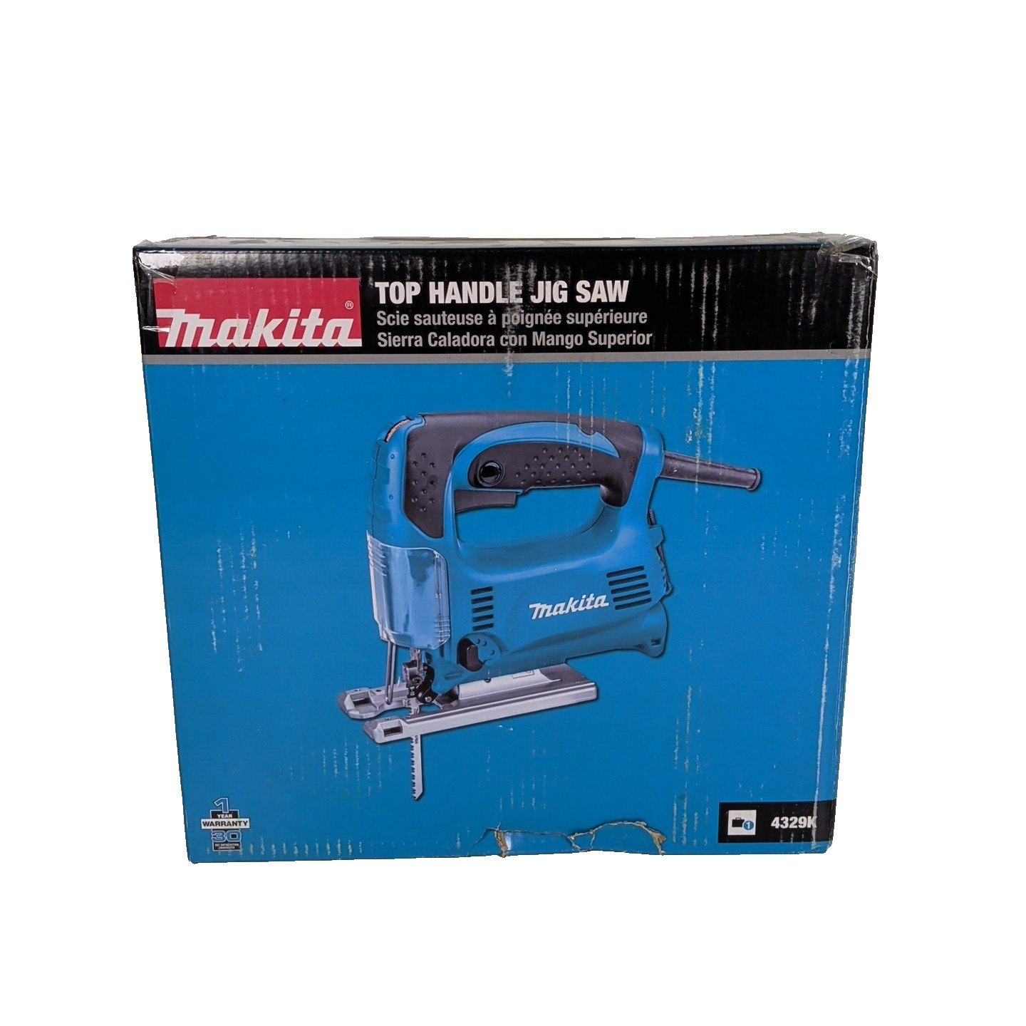 Makita 4329K 3.9 Amp Top Handle Jig Saw Kit Variable Speed Orbital Case NEW