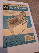 Instructions for the use & care of Hoovermatic Model 3334