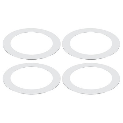 Goof Rings Inner Diameter 3.58'', Outer Diameter 4.92'', 4 Pcs Chrome