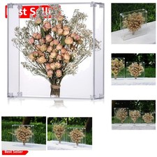 Elegant 11.2x11.2 Acrylic Display Case - Wall Mount  Tabletop for Any Occasion