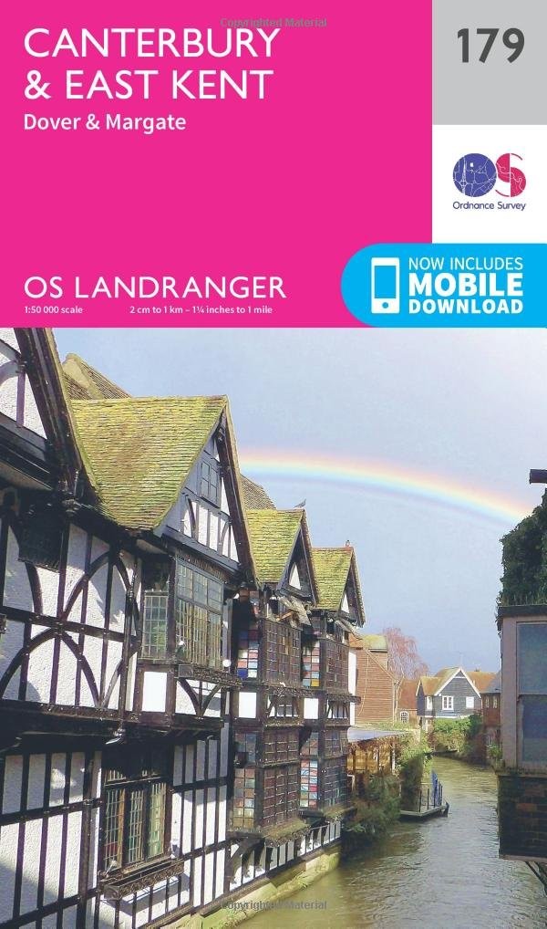 Ordnance-Survey Landranger (179) Canterbury & East Kent, Dover & Margate (Os Landranger Map) - Image 3