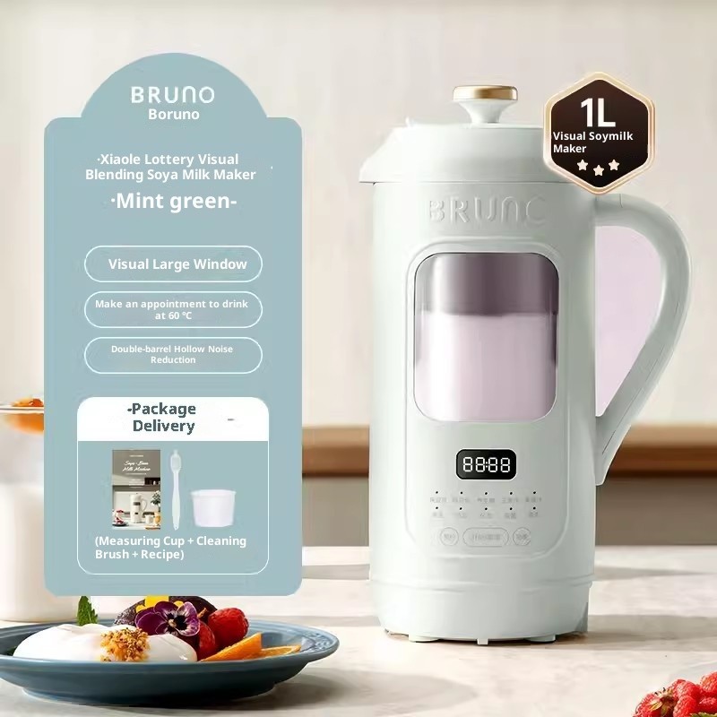BRUNO Soy Milk Machine Portable Blender Smart Juicer Auto Gr