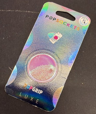 NUEVO PopSockets Luxe Tidepool Rosa Burbujas Líquido Brillo PopSocket Pop Socket