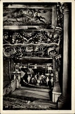 RPPC Holy Manger Bethlehem vintage postcard w223