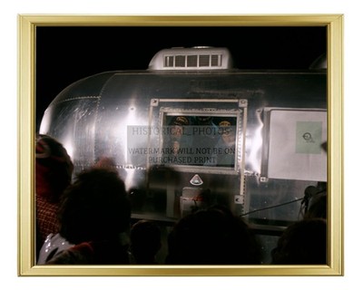 APOLLO 14 ASTRONAUTS MOBILE QUARANTINE FACILITY HOUSTON 1 8X10 GOLD FRAMED PHOTO