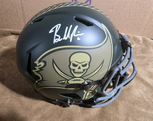 Tampa Bay Buccaneers Baker Mayfield Autographed Salute To Service Helmet