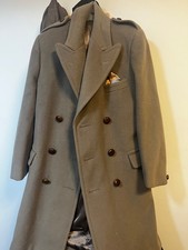 British Warm Coat, 1960s, Pure Crombie Wool, Vintage, Medium Length, Aberdeen