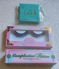 The Dolls House Cosmetics Black Wispy Faux Mink Long Strip Lashes Reusable Vegan