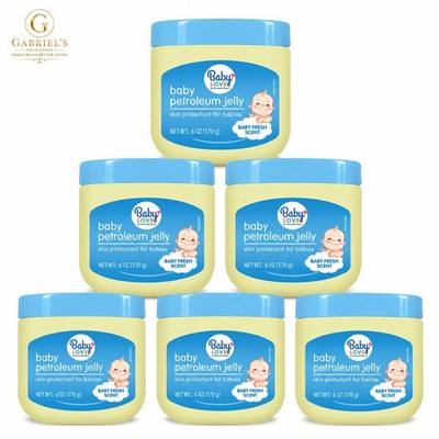 Baby Love Petroleum Jelly 6 Pack 6oz Baby Fresh Skin Protect