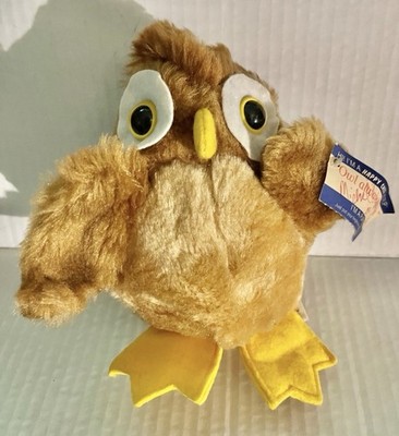 Vintage Anva Happy Chef Cheerup Plush Owl