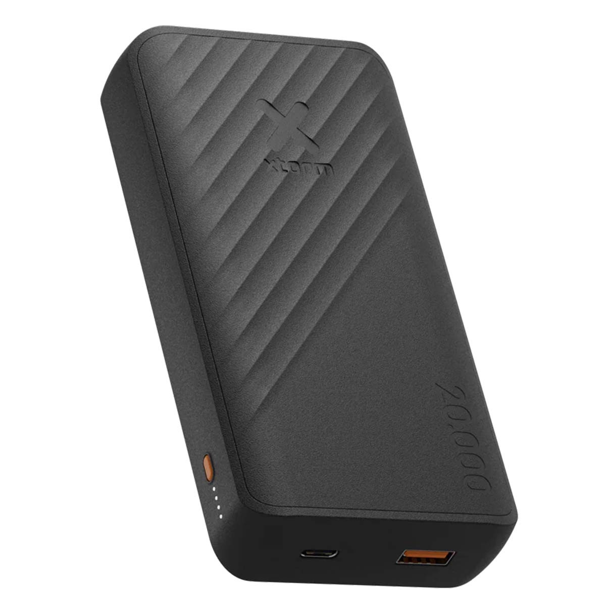 Batterie externe 20000mAh PowerVolt noire avec charge rapide 15W pour smartphone