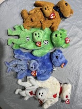 Ty Beanie Baby Bear Lot Of 8 Buddies  Their Babies NWT FAST FREE SHIPPING 