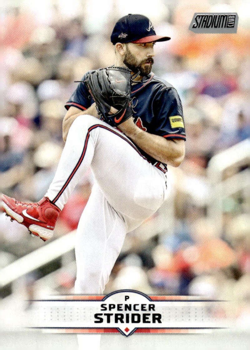 2025 TOPPS STADIUM CLUB #90 SPENCER STRIDER ATLANTA BRAVES BASEBALL