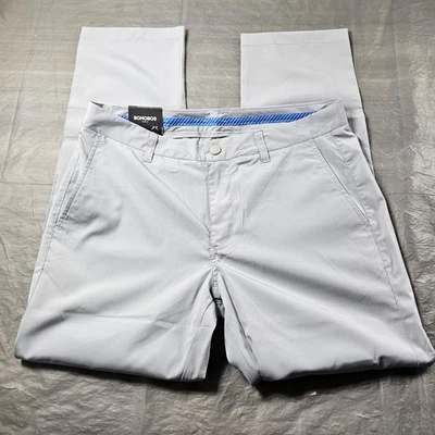 Bonobos Golf Slim Pants Mens 33 x 30 Gray Stretch Performance Brand New!. - Image 1 of 4