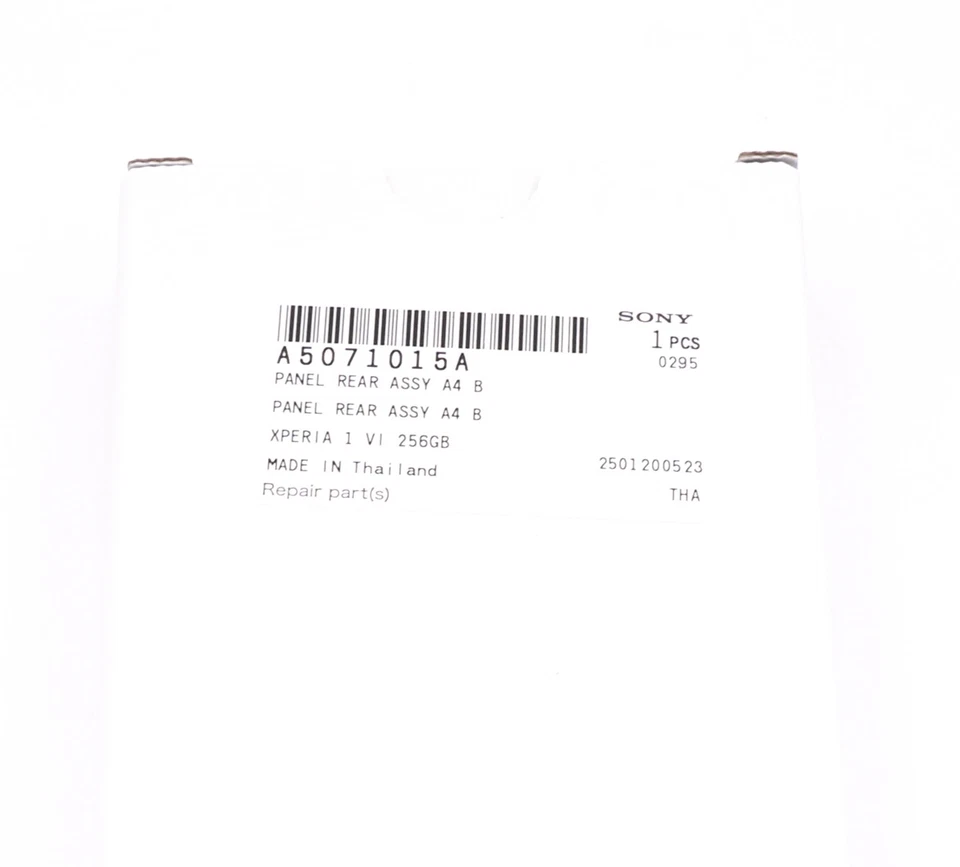 Cubierta de batería trasera negra original Sony Xperia 1 VI XQ-EC54 Foto 2 de 4