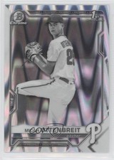 2021 Bowman Draft Chrome Black & White RayWave Refractor Micah Ottenbreit 6x2