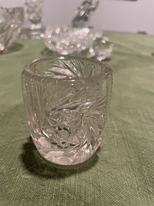 Cobalt Blue Hand-Cut Glass Cordial Shot