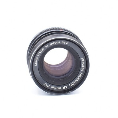Konica 50mm F/1.7 Hexanon AE AR Mount Lens, Black (Without Caps)