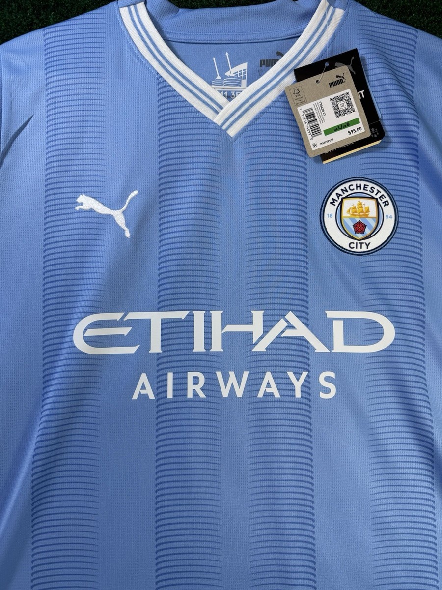 Puma Manchester City Jack Grealish 23/24 Home Jersey Size Large