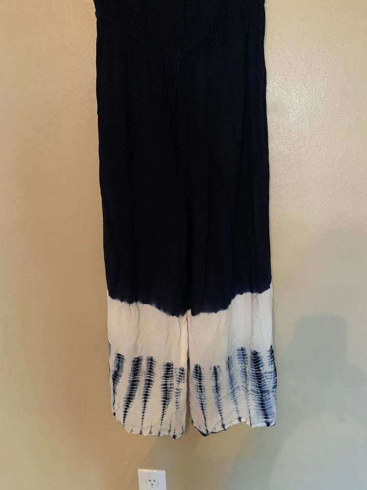 NWT Blue Life Tie Dye Strapless Jumpsuit Size XS Bell Jumper - Image 3 of 4