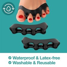 1 Pair Silicone Toe Separator Bunion Corrector Hammer Toe Straightener Soft Gel