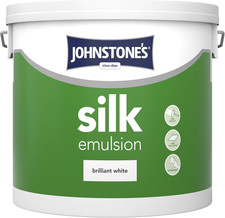 Brilliant White Silk Emulsion Paint 5L Interior Wall & Ceiling Smooth Finish 6.11 per litre
