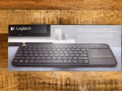 Logitech K400 Plus Wireless Touch With Easy Media Control Built-in Touchpad New*
