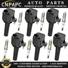 Ignition Coil & Spark Plug 6PCS for Buick Chevy Trailblazer GMC Colorado 4.2L US