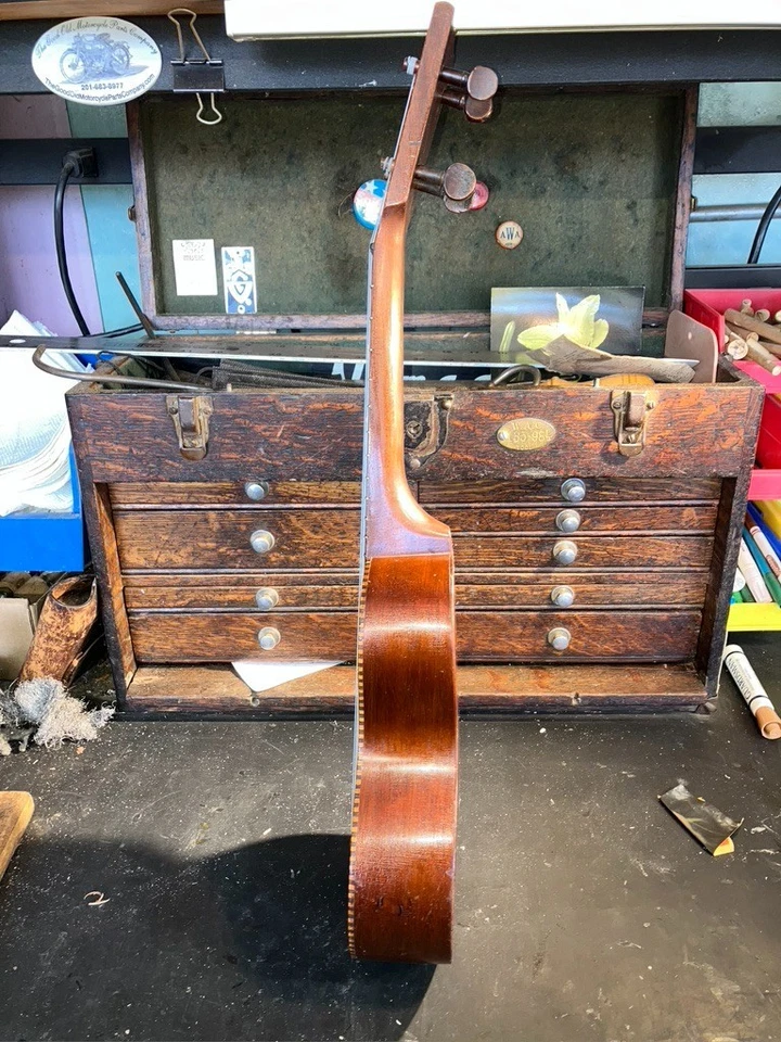 Oscar Schmidt Hawaiian Soprano Mahogany Rope Bound Uke Ca. 1920 With Hard Case - Image 4 of 4
