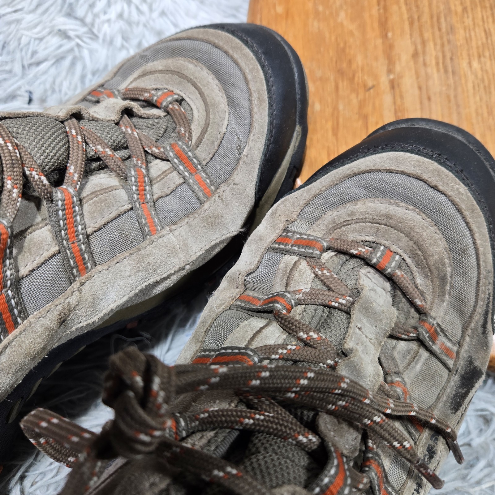 The North Face Mens Size 11.5 Brown Leather Lace Up Outdoor Hiking Ankle Boots thumbnail 6