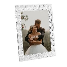 Crystal 8x10Inch Decorative Sparkling Picture Frame, Wedding Frame Tabletop D...