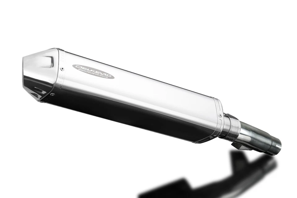 Kit silenciador de escape de acero inoxidable triovalado 17" Slip On Honda NC700D Integra 2012-13 Foto 2 de 3