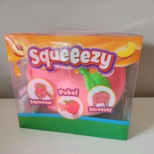Sunny Days JUMBO Squeezy Peach Squishy Toy Stress Relief Sensory Fun  HTF