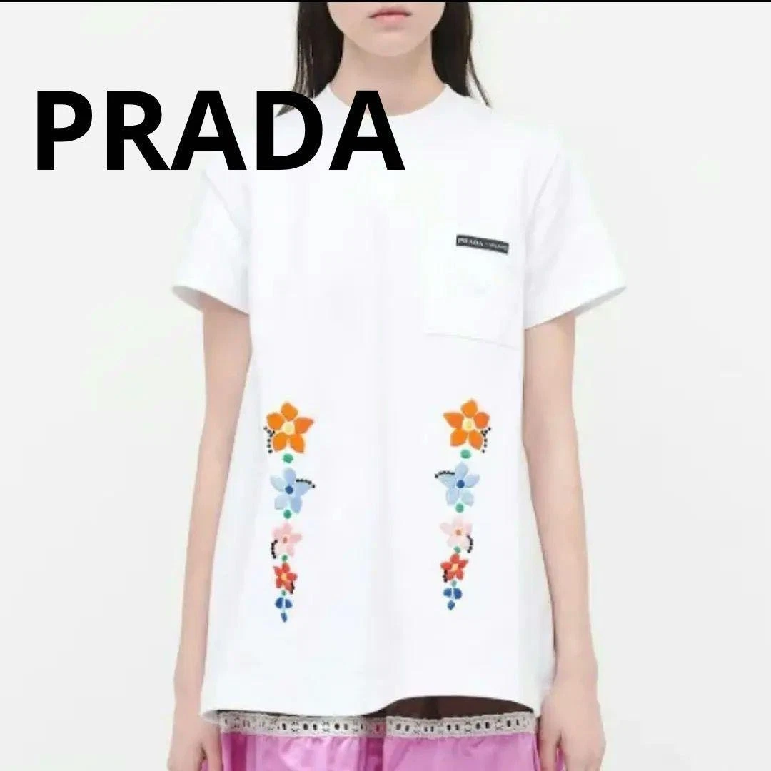 PRADA Women's Floral Cotton Tops for Women for sale | eBay
