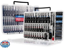 80-Piece Premium Magnetic Impact Nut Driver Set Metric and SAE wi