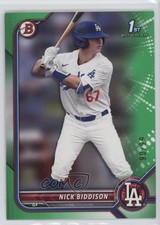 2022 Bowman Draft Green 90/99 Nick Biddison #BD-165 6k2