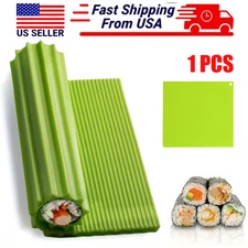1 Pcs Japanese Sushi Rolling Mat Non Stick Sushi Making Tool Kitchen Silicone