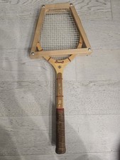 Vintage Bancroft The Aussie Tennis Racket Wood 4 3/4 Medium Made in USA