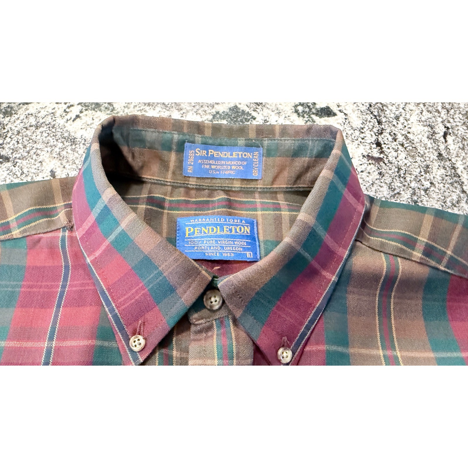 Pendleton Sir Pendleton Plaid Button Down Shirt 1… - image 10