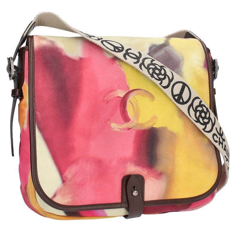 Chanel Shoulder Bag Suede Embroidered Coco Mark  949933