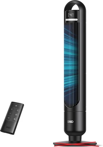 DREO 23dB Leiser Turmventilator, Ventilator mit Kuehlung