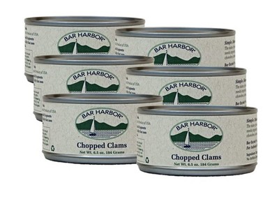 All Natural 6.5 Ounce Chopped Clams for Chowder Pasta Dips and Stews