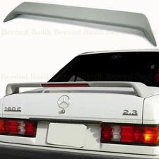 1984 1985-1992 1993 Mercedes 190E Sedan Factory Style Spoiler Wing w/LED PRIMER