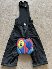 Cycling Suit With Vest Top And Padded gel Crotch Area Size Small Black