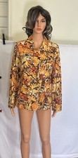 Chico s Additions Womens Jacket Button Cotton Blend Blazer Size 2 Sz Large NWOT