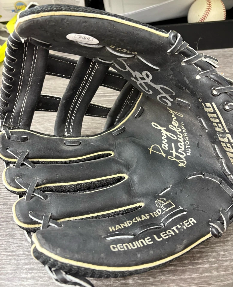 Darryl Strawberry Signed Baseball Glove Regent JSA - Image 2 of 4