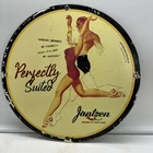 VINTAGE STYLE ''JANTZEN'' PORCELAIN ENAMELED PLATE 12 INCH